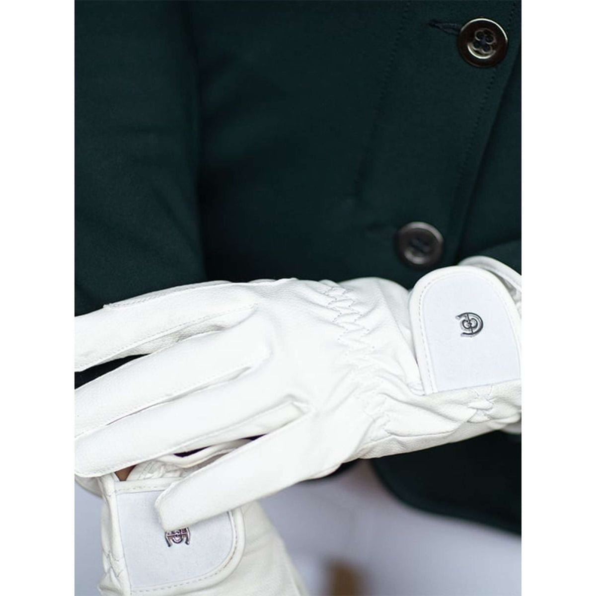 Equestrian Stockholm Guanti da Equitazione Motion Bianco