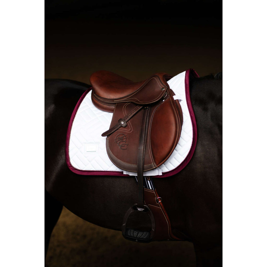 Equestrian Stockholm Sottosella Modern Saltando Bianco/Merlot