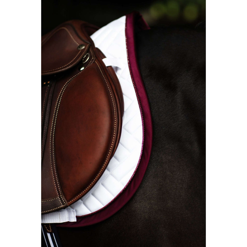 Equestrian Stockholm Sottosella Modern Saltando Bianco/Merlot
