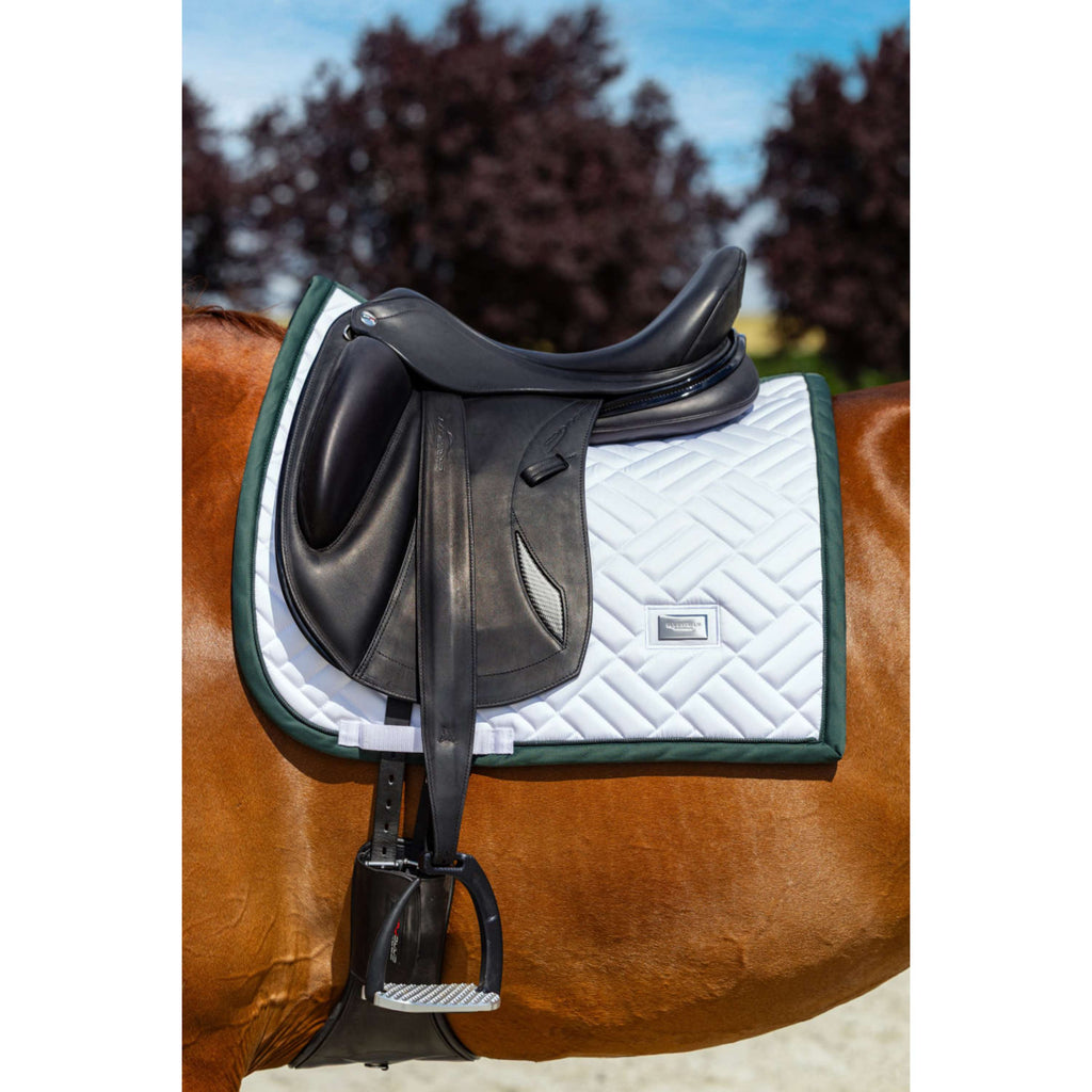 Equestrian Stockholm Sottosella Modern Dressage Bianco/Sycamore Green
