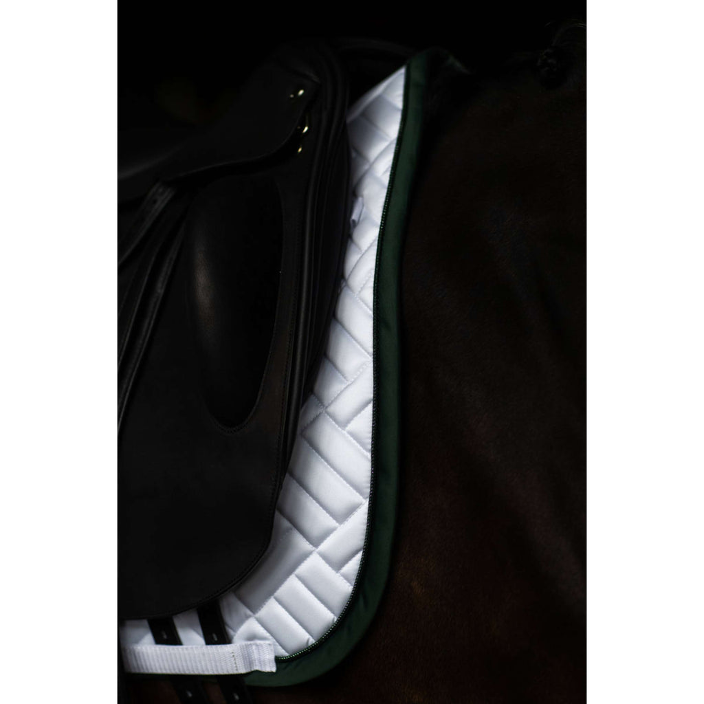 Equestrian Stockholm Sottosella Modern Dressage Bianco/Sycamore Green