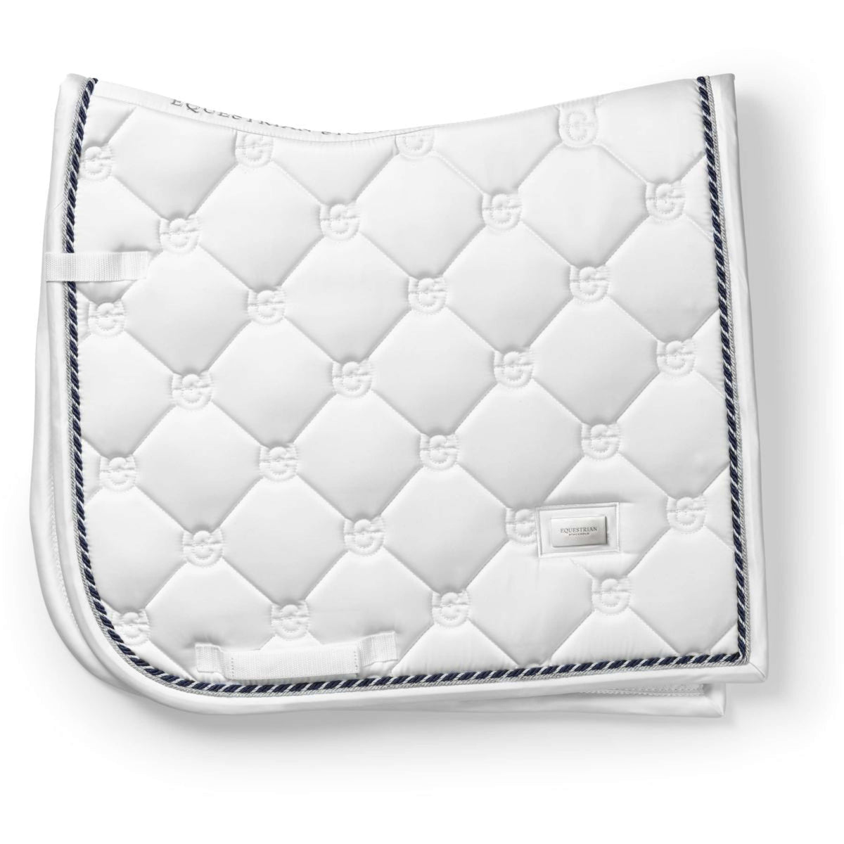 Equestrian Stockholm Sottosella Dressage White Silver