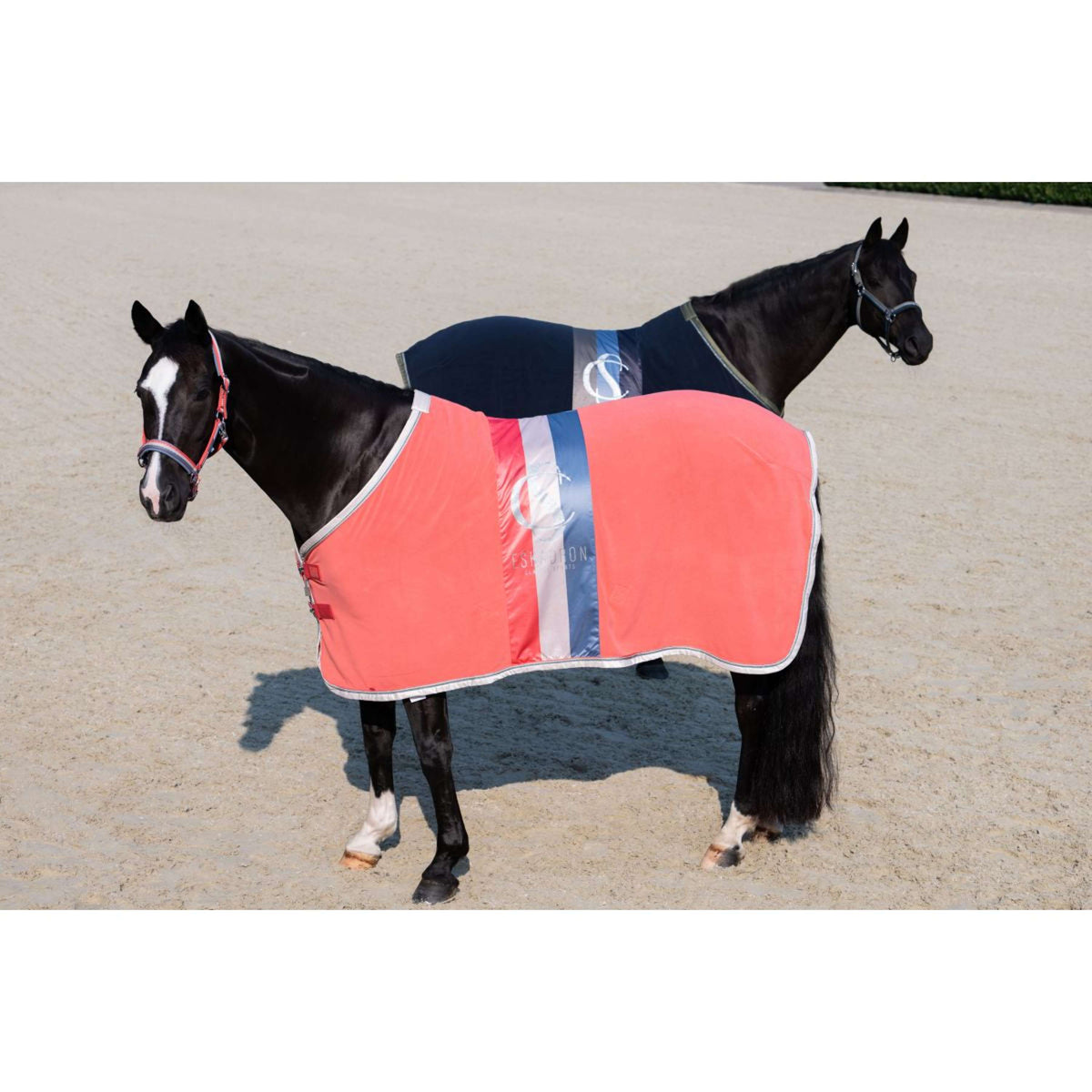 Eskadron Coperta antisudore Classic Sports Fleece Stripe Coral Blossom