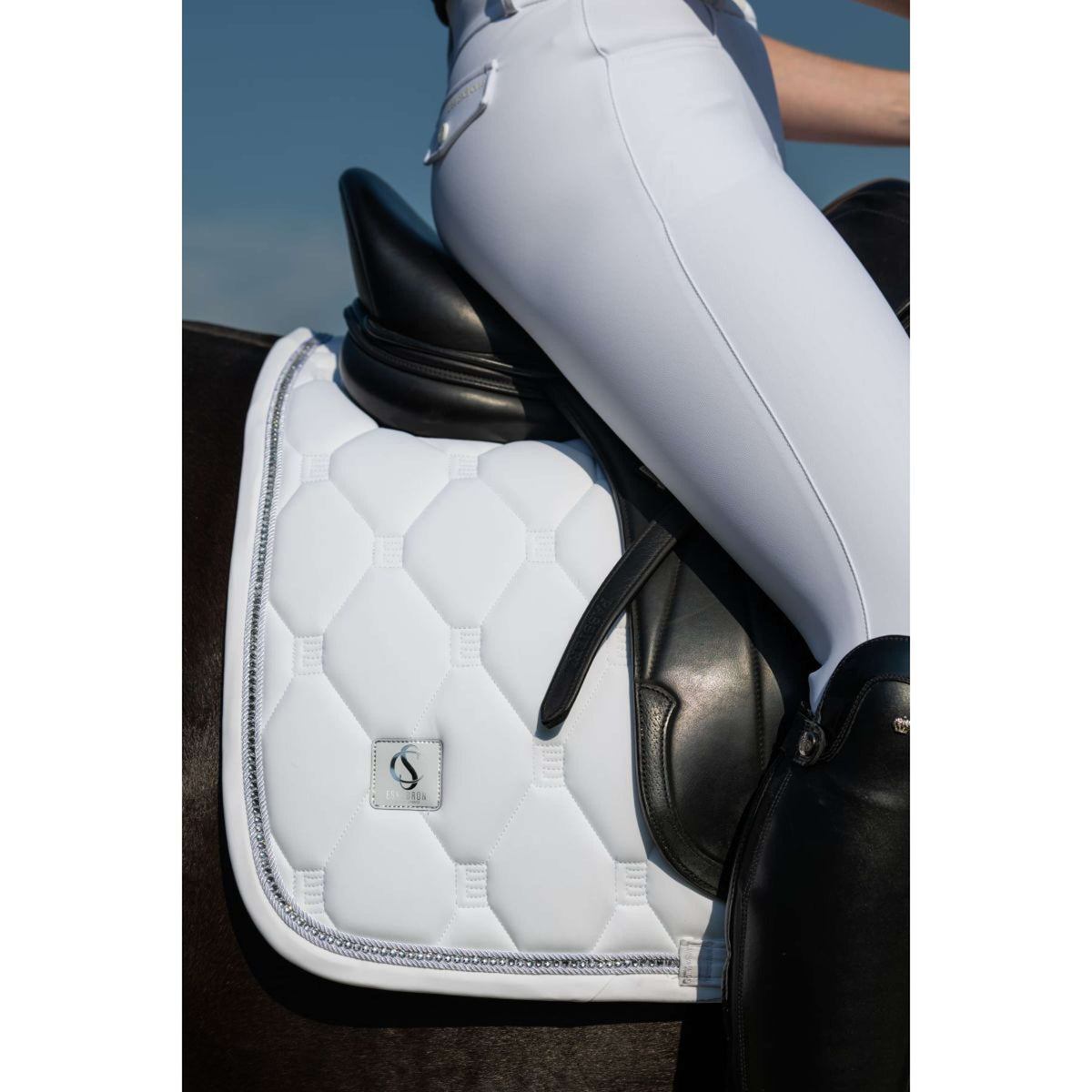 Eskadron Pantaloni da Equitazione Classic Sports '25 Full Grip Bianco