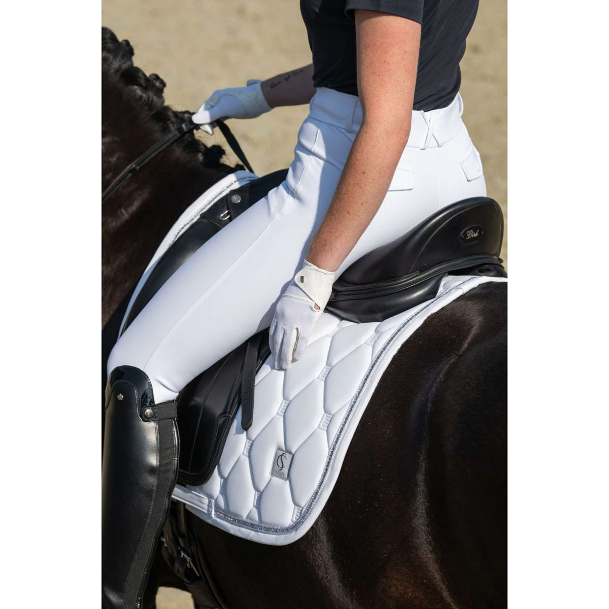 Eskadron Pantaloni da Equitazione Classic Sports '25 Full Grip Bianco