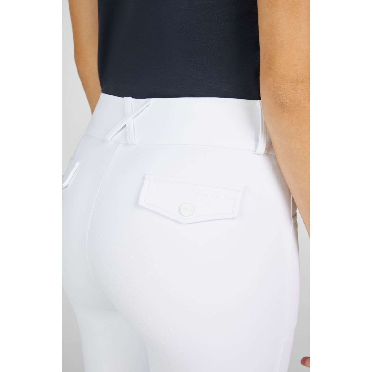 Eskadron Pantaloni da Equitazione Classic Sports '25 Full Grip Bianco