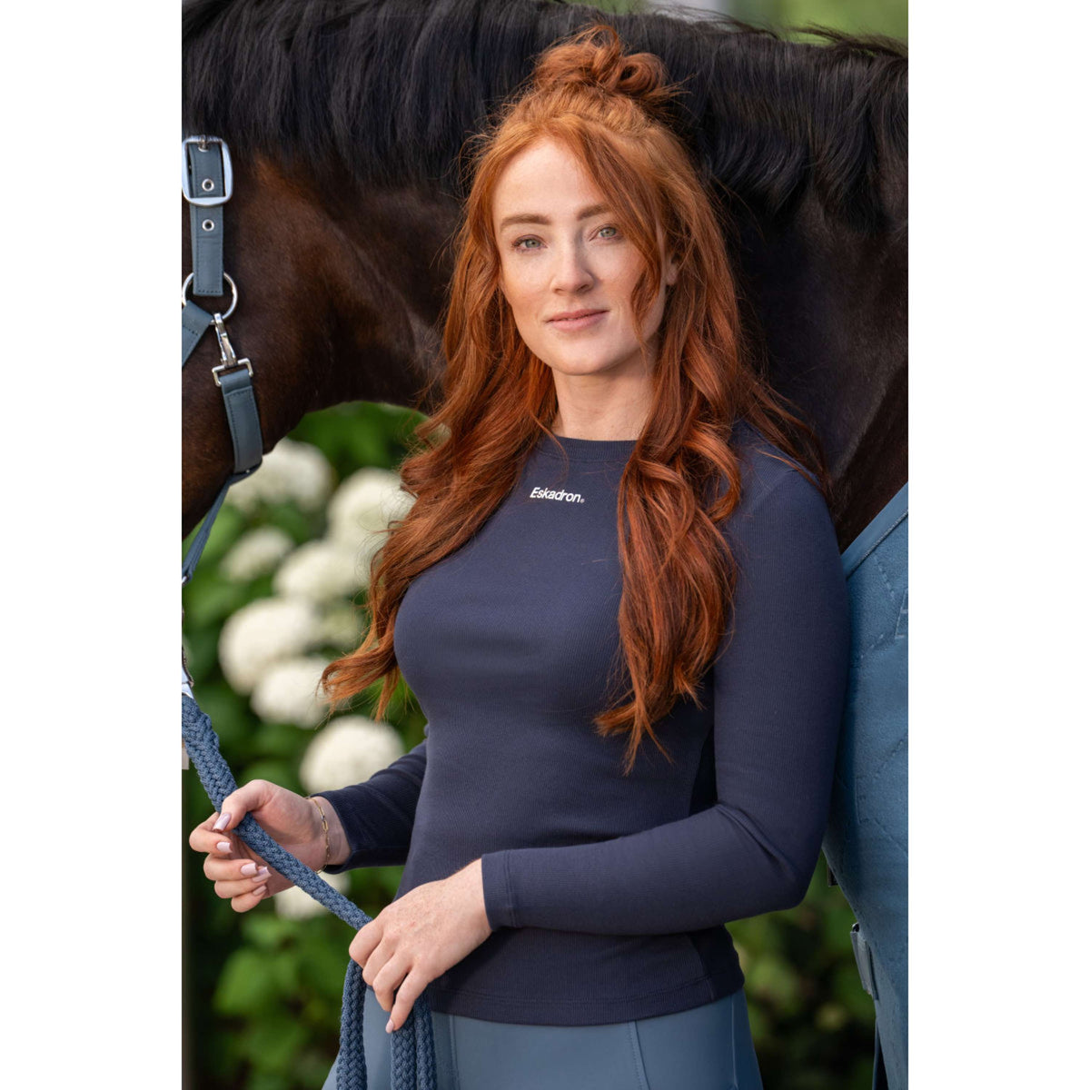 Eskadron Maglia a Maniche Lunghe Classic Sports Rib Navy