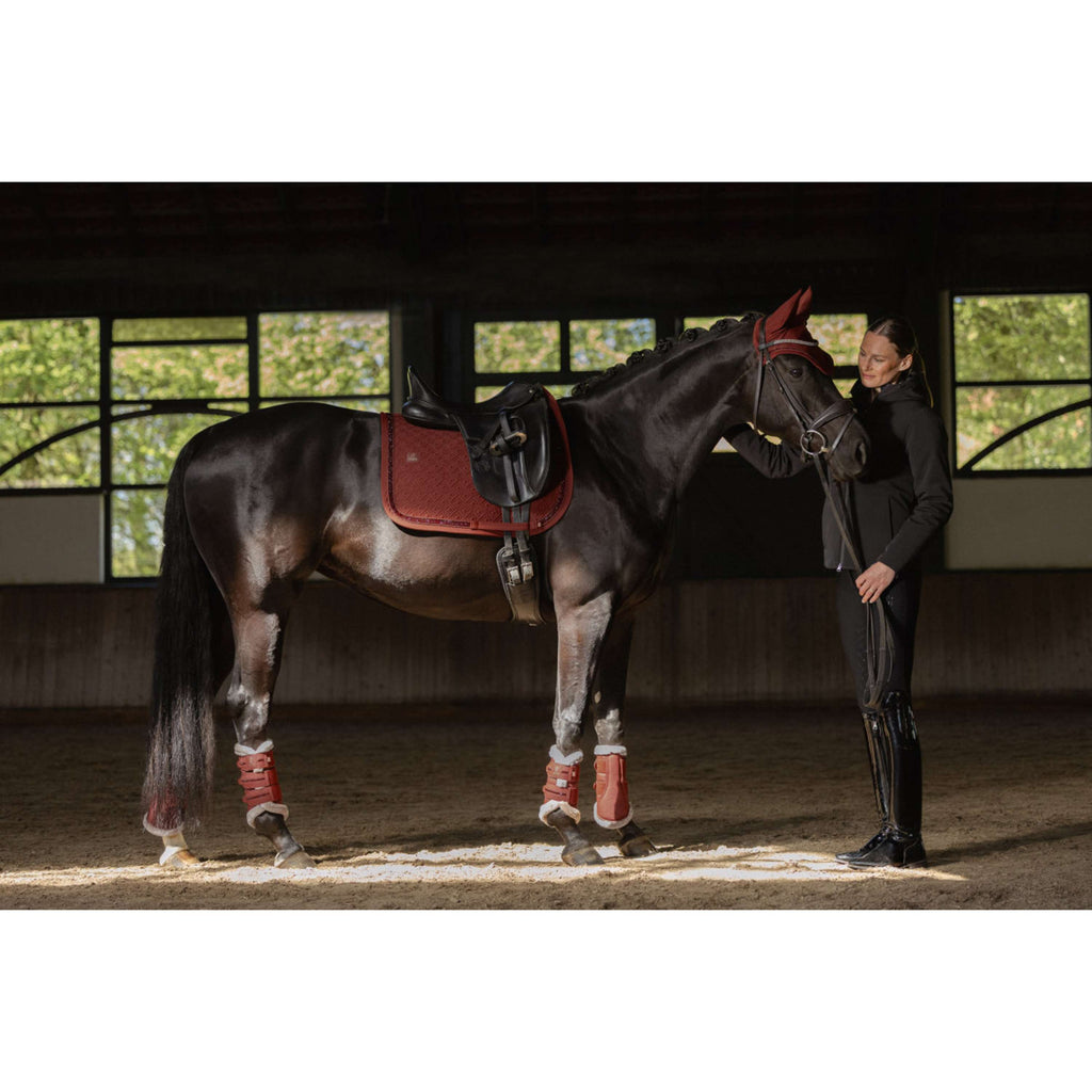 Eskadron Stivali da dressage Heritage Faux Leather Faux Fur Jewel Merlot