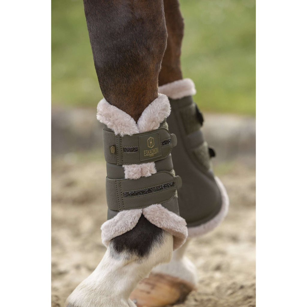 Eskadron Stivali da dressage Heritage Faux Leather Faux Fur Jewel Deep Moss
