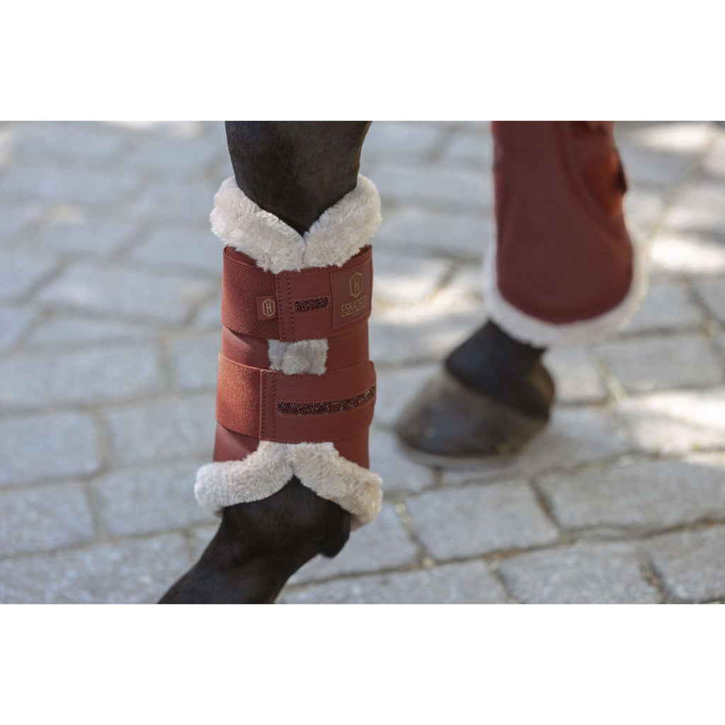Eskadron Stivali da dressage Heritage Faux Leather Faux Fur Jewel Merlot