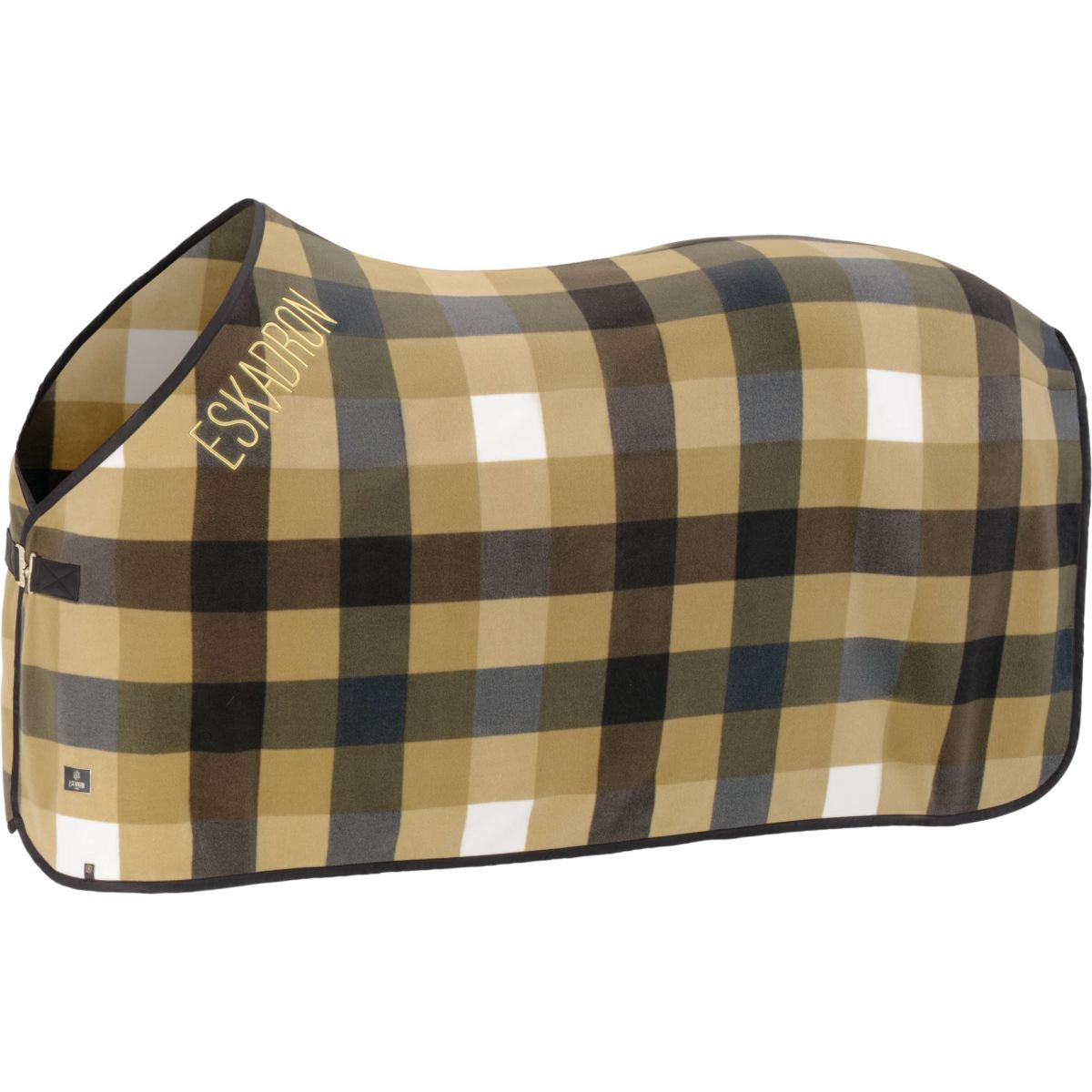 Eskadron Coperta antisudore Heritage Fleece Check Cardamom/Black Truffle