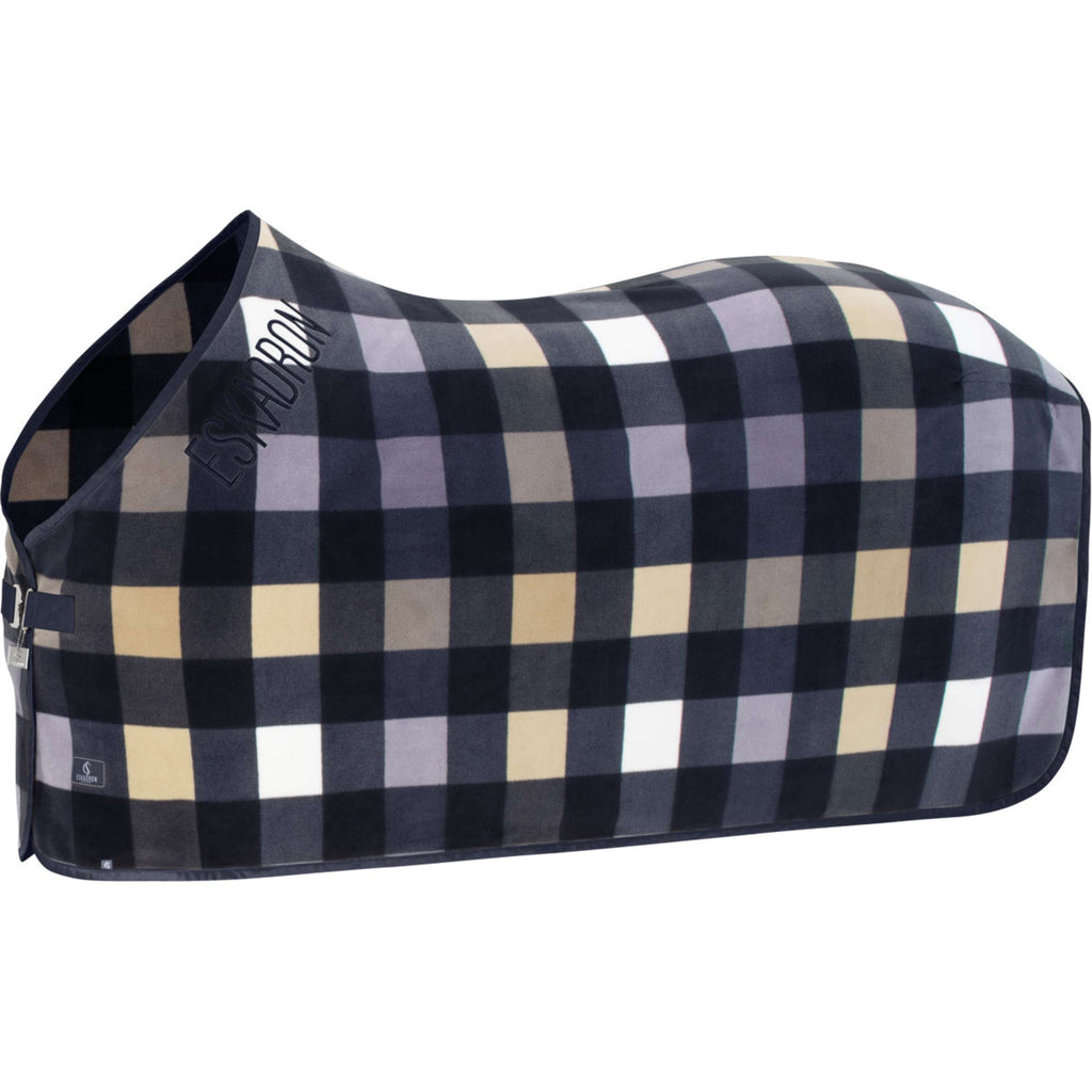 Eskadron Coperta in Pile Classic Sports con motivo a rombi Navy/Sierra/Orchid
