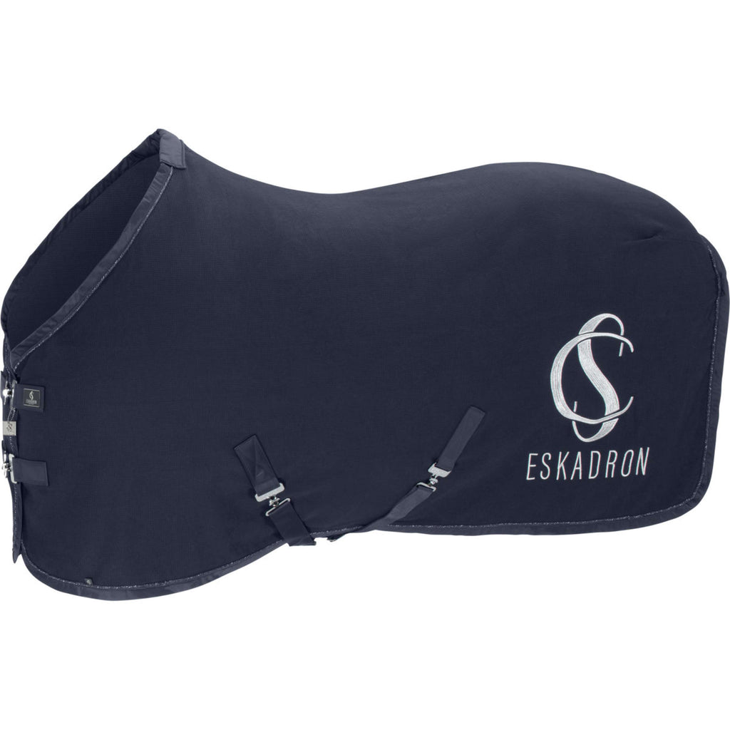 Eskadron Coperta in Pile Classic Sports Cotone a nido d'ape Navy