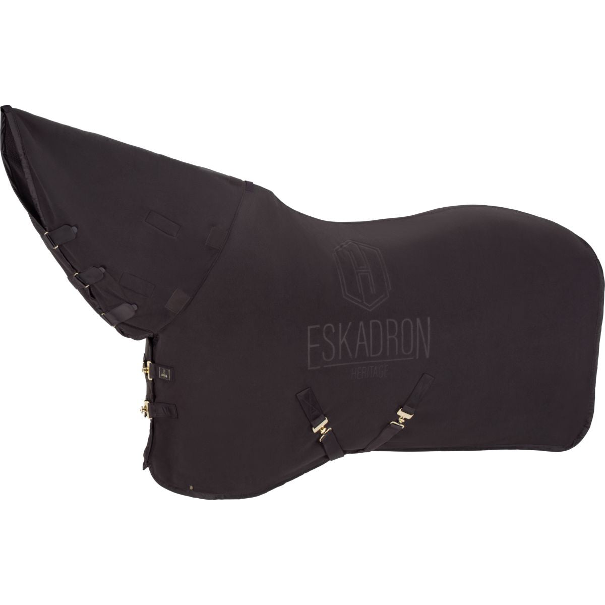 Eskadron Coperta antisudore Heritage Double Fleece High Neck Black Truffle