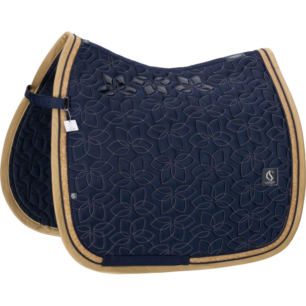 Eskadron Sottosella Classic Sports Glossy Jewel Contrast Dressage Navy