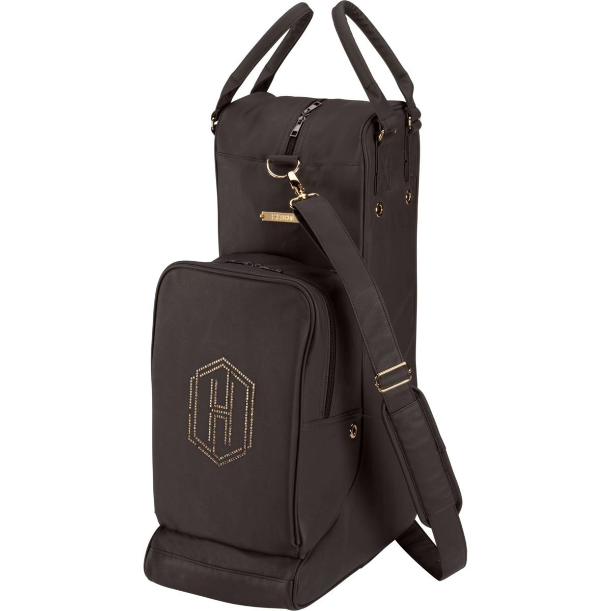 Eskadron Borsa per Casco/Stivali Heritage Faux Leather Black Truffle