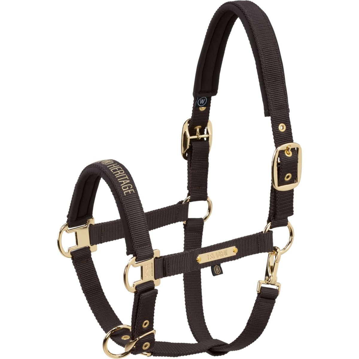 Eskadron Capezzina Heritage Girth Double Pin Black Truffle