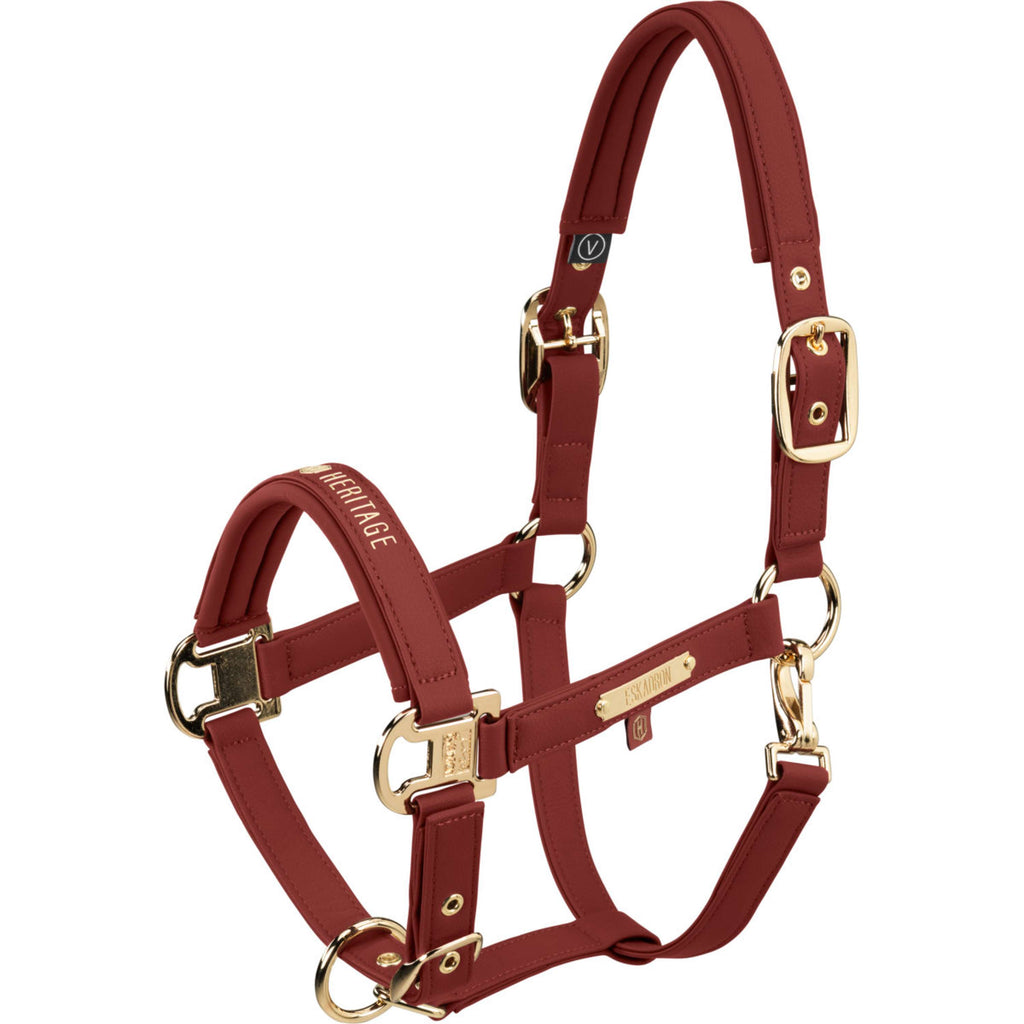 Eskadron Cavezza Heritage Faux Leather Double Pin Merlot