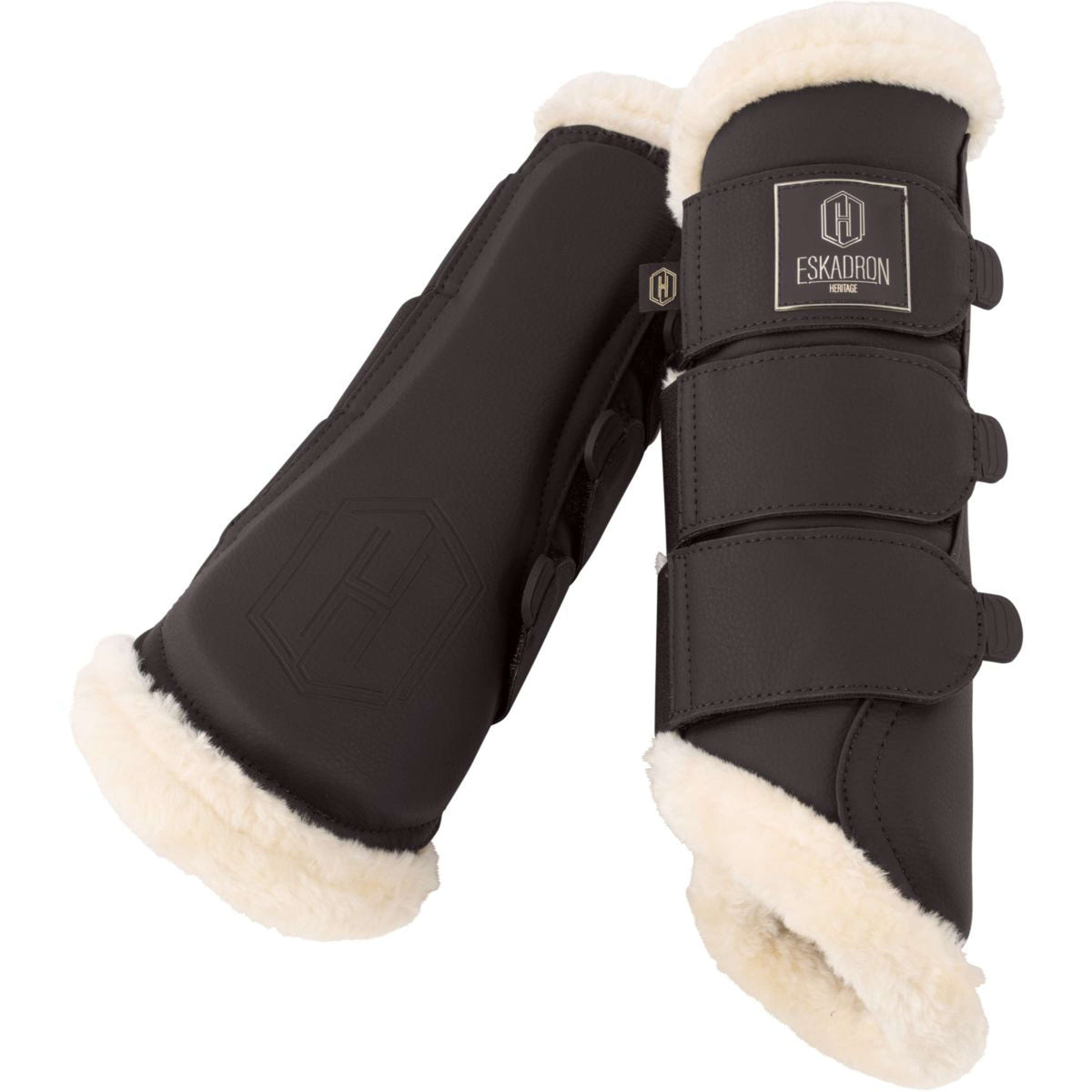 Eskadron Stivali da dressage Heritage Faux Leather Faux Fur Black Truffle