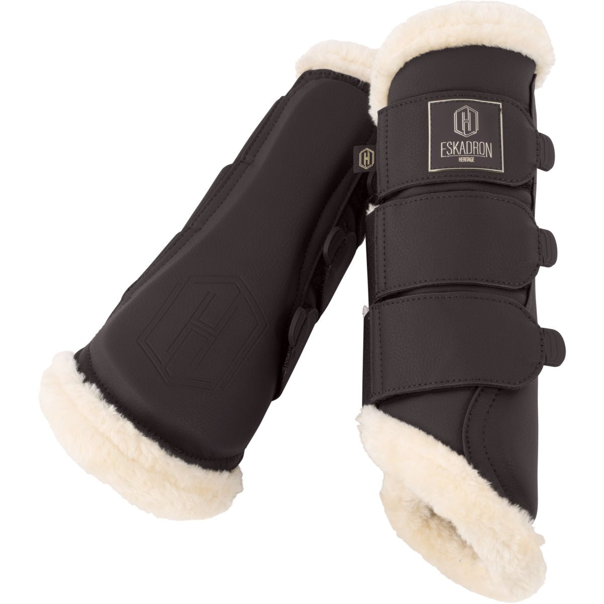 Eskadron Stivali da dressage Heritage Faux Leather Faux Fur Black Truffle