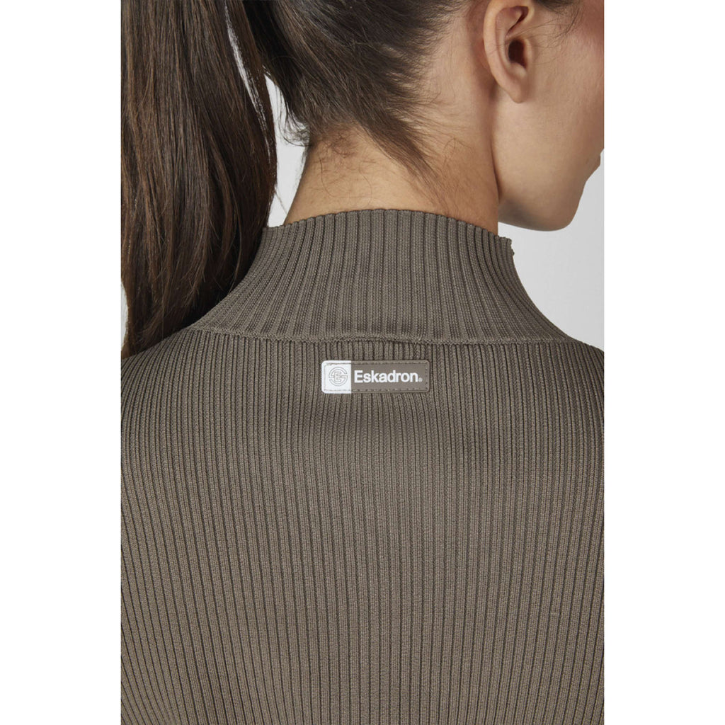 Eskadron Felpa con cappuccio e zip Dynamics Knit Powdertaupe