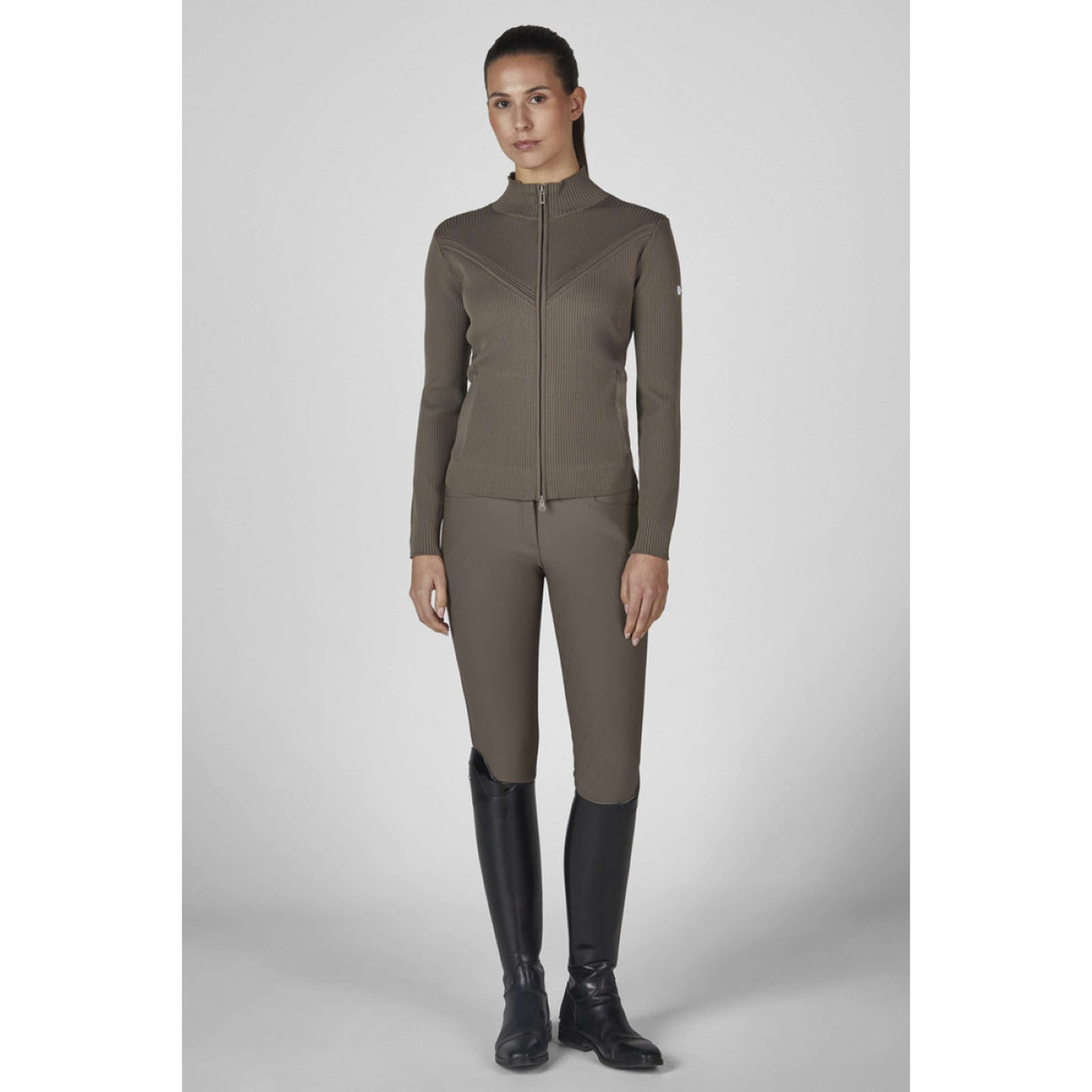 Eskadron Felpa con cappuccio e zip Dynamics Knit Powdertaupe