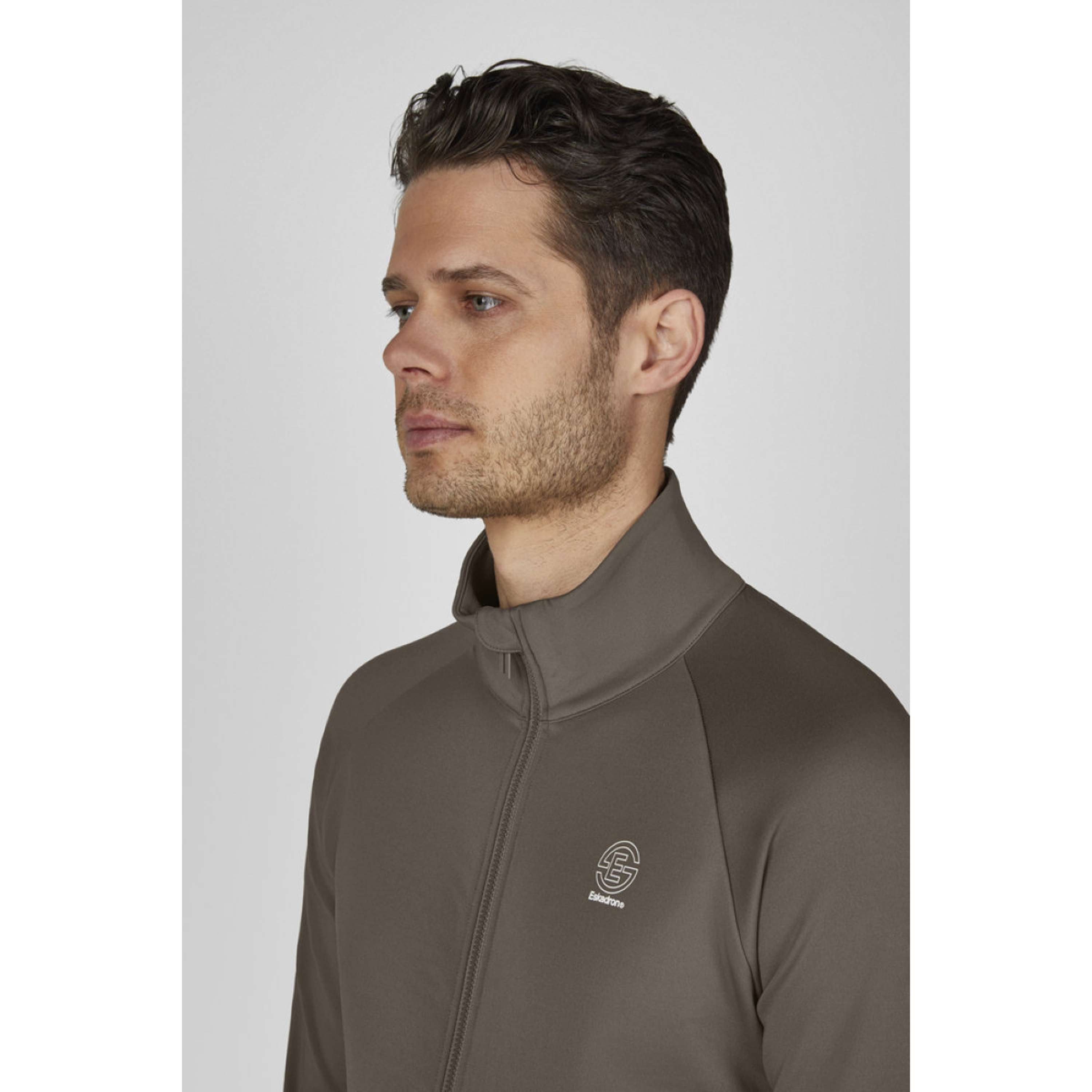 Eskadron Felpa con cappuccio e zip Dynamics Uomini Powdertaupe