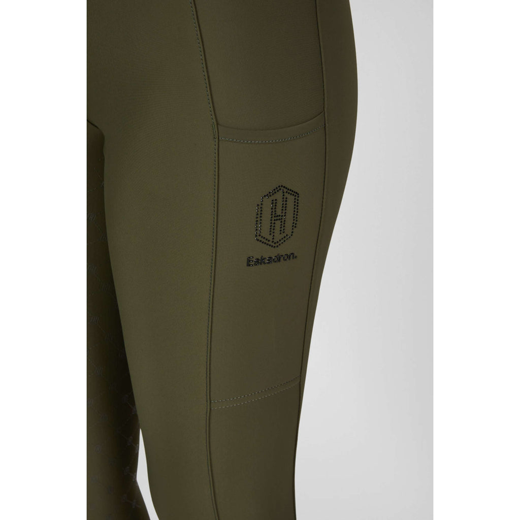 Eskadron Leggings da Equitazione Heritage Pro Full Grip Deep Moss
