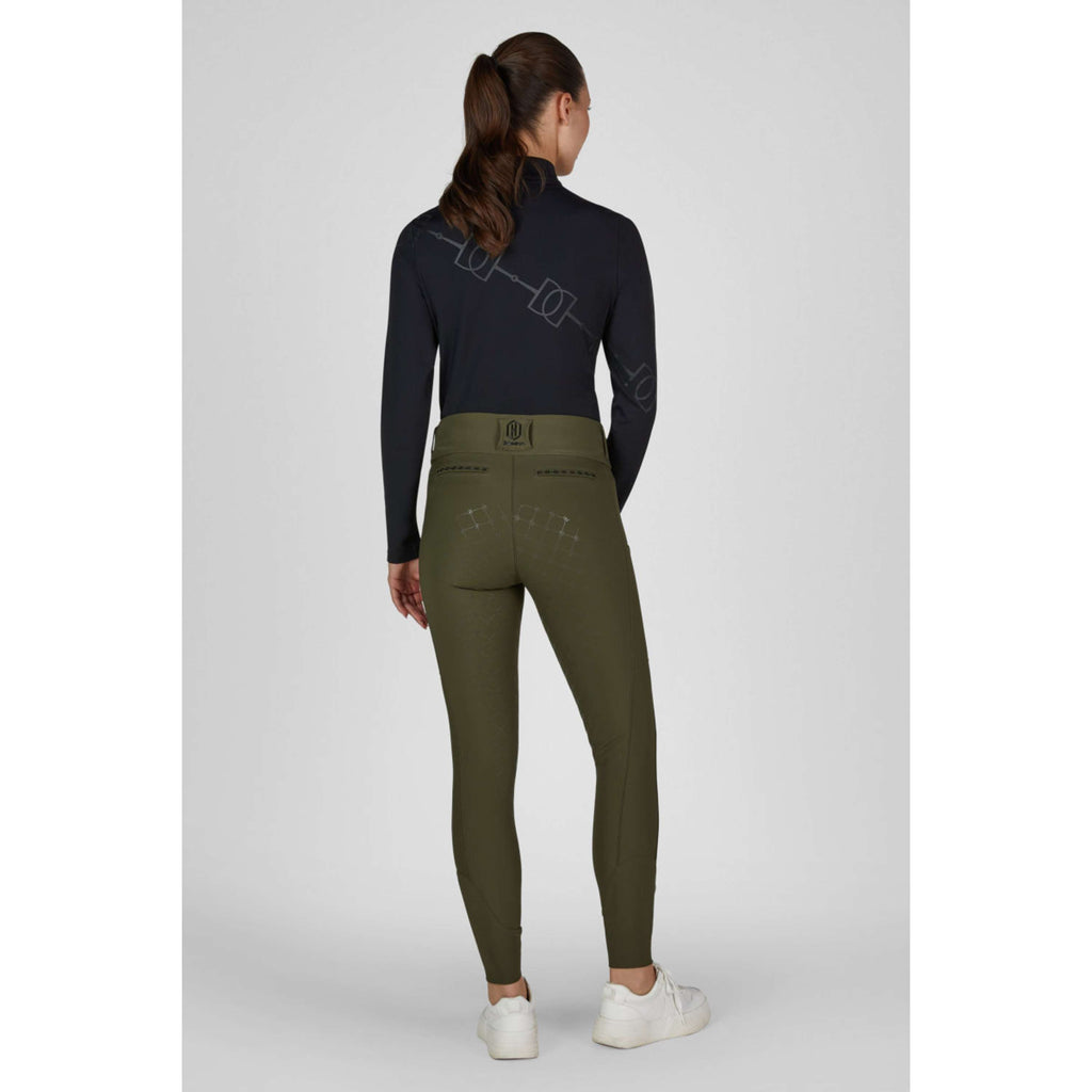 Eskadron Leggings da Equitazione Heritage Pro Full Grip Deep Moss