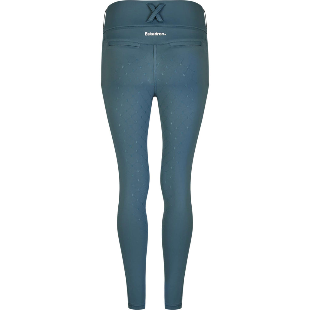 Eskadron Leggings da Equitazione Classic Sports Flex Full Grip Ocean