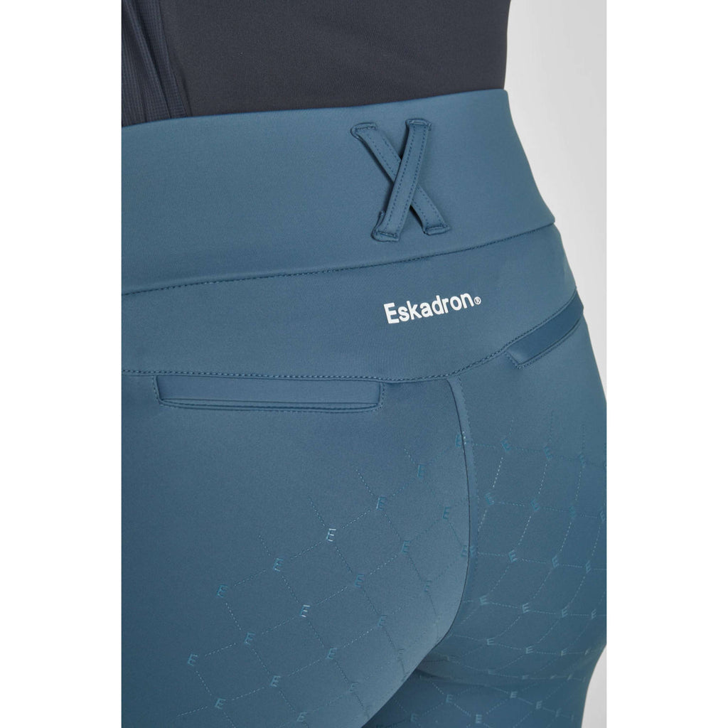 Eskadron Leggings da Equitazione Classic Sports Flex Full Grip Ocean