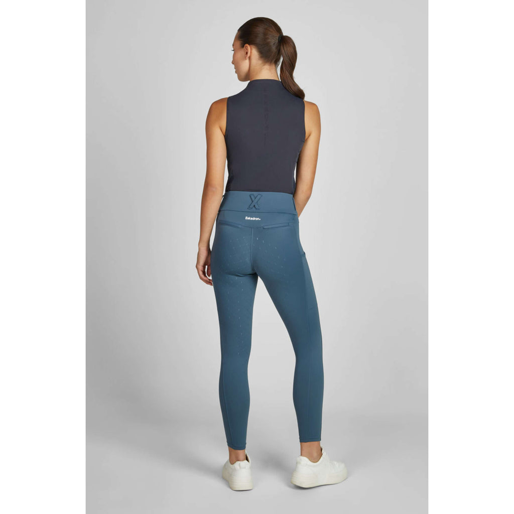 Eskadron Leggings da Equitazione Classic Sports Flex Full Grip Ocean