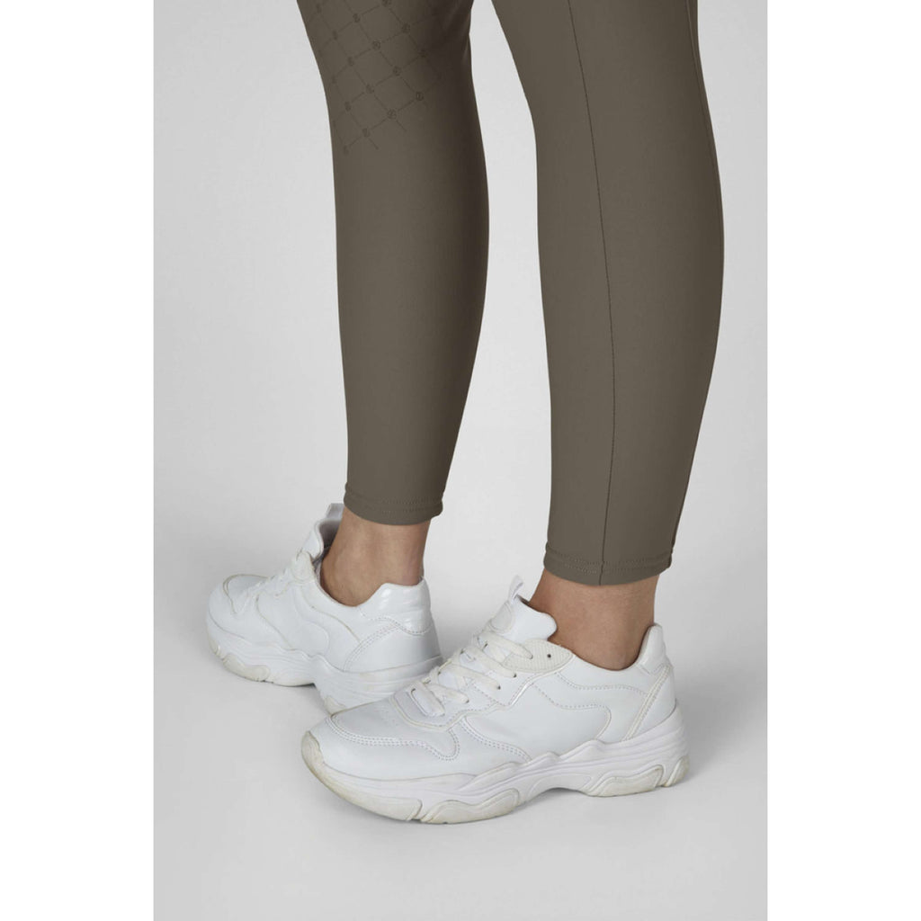Eskadron Leggings da Equitazione Dynamics Cosy Full Grip Powdertaupe