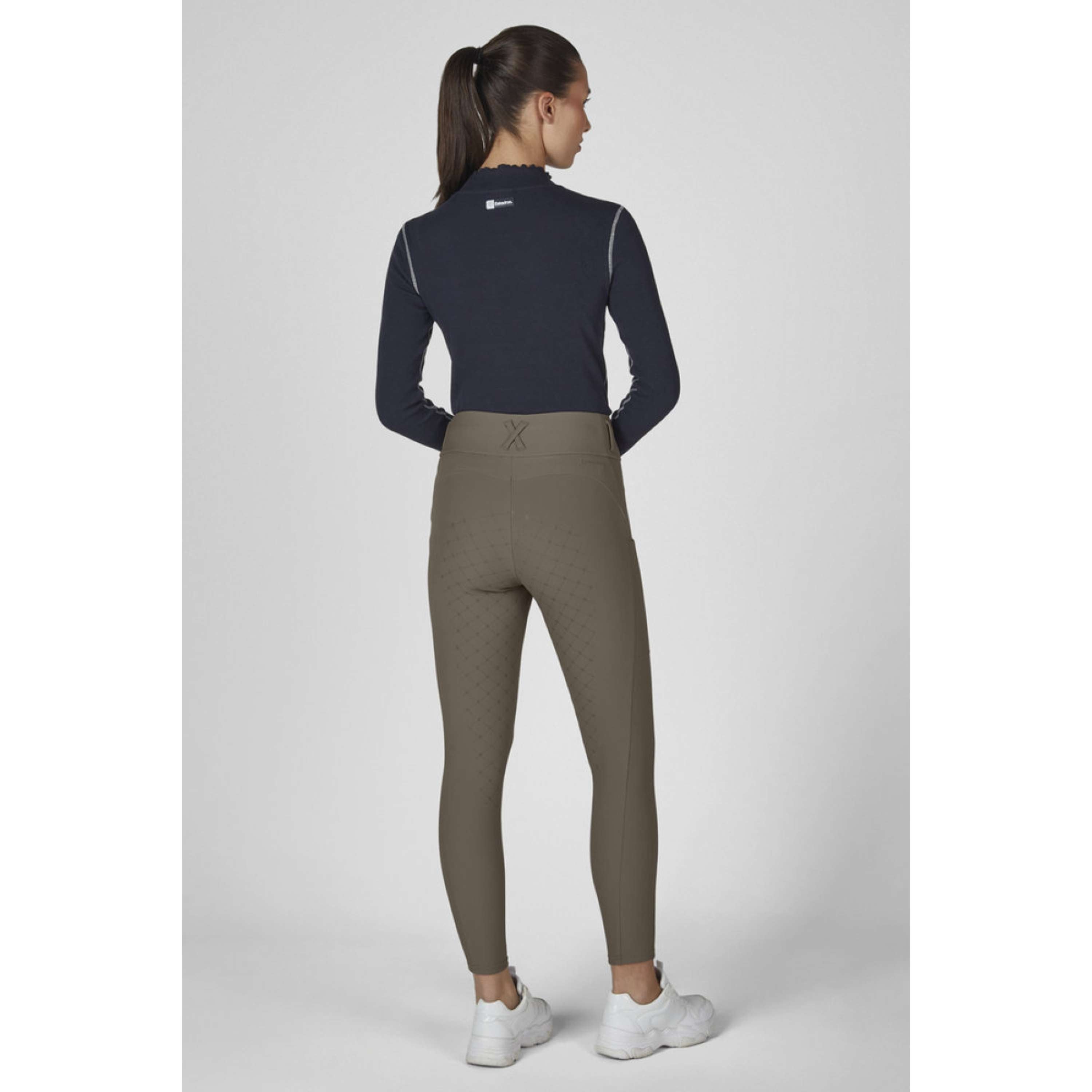 Eskadron Leggings da Equitazione Dynamics Cosy Full Grip Powdertaupe