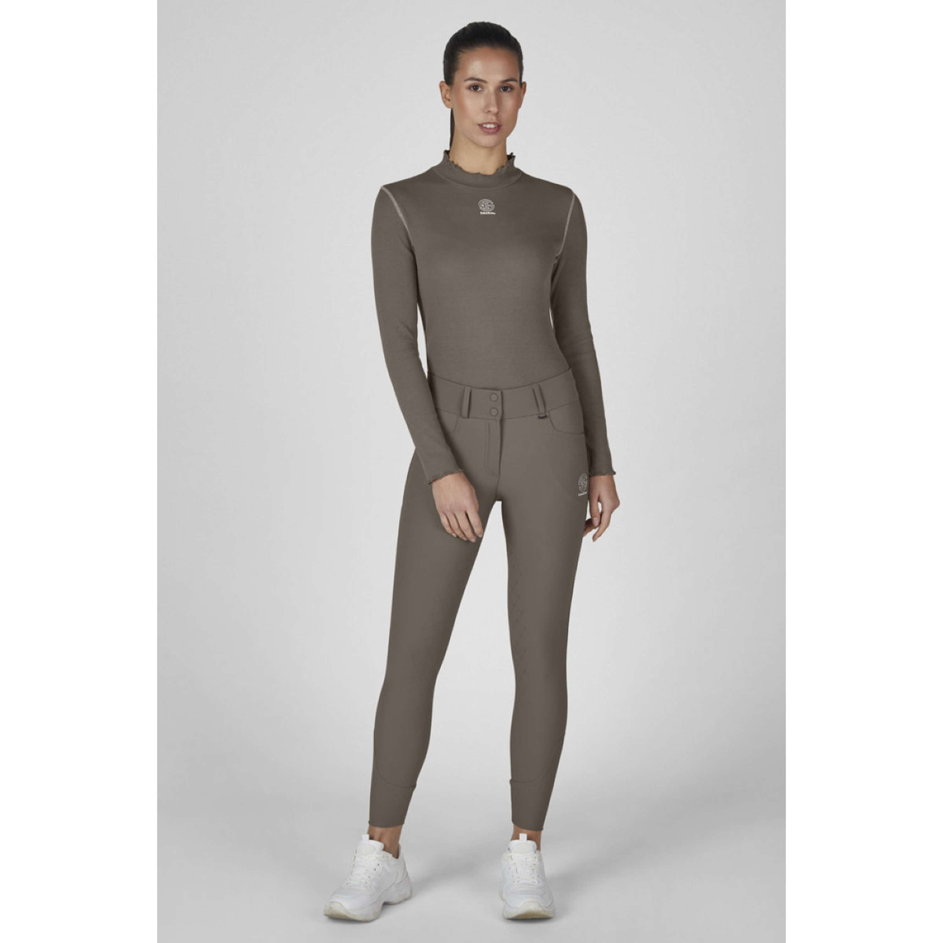 Eskadron Pantaloni da Equitazione Dynamics Full Grip Powdertaupe