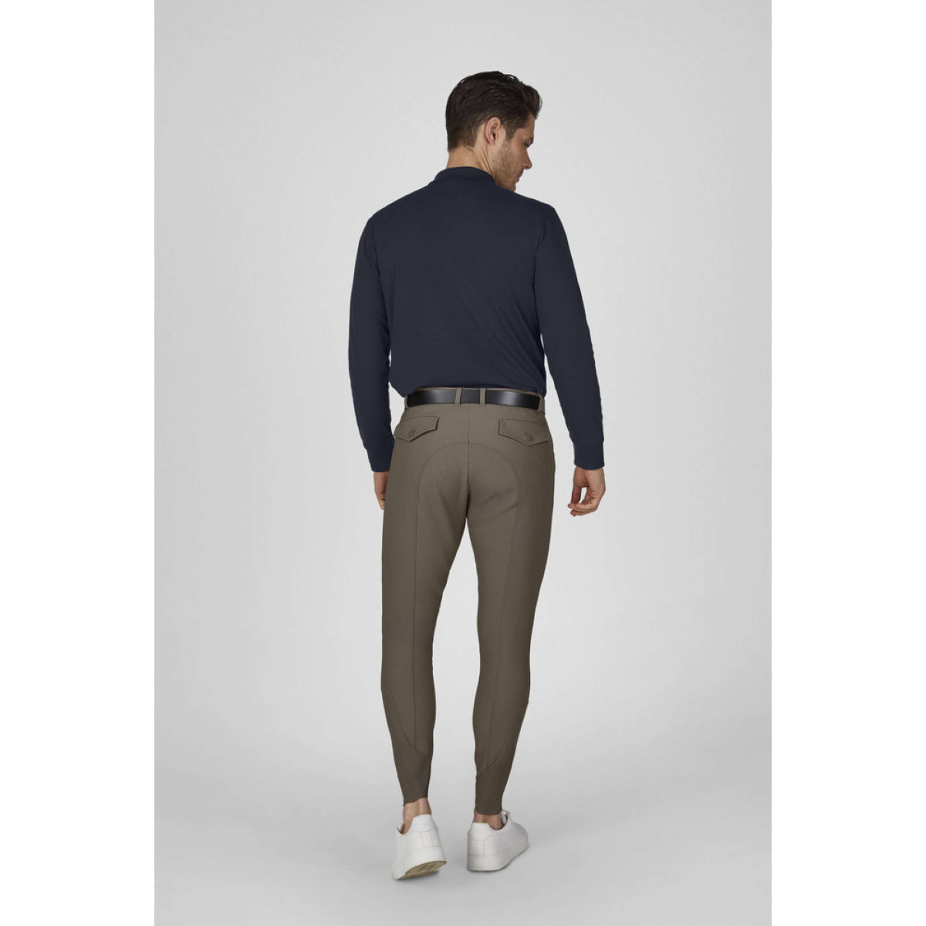 Eskadron Pantaloni da Equitazione Dynamics Full Grip Uomini Powdertaupe