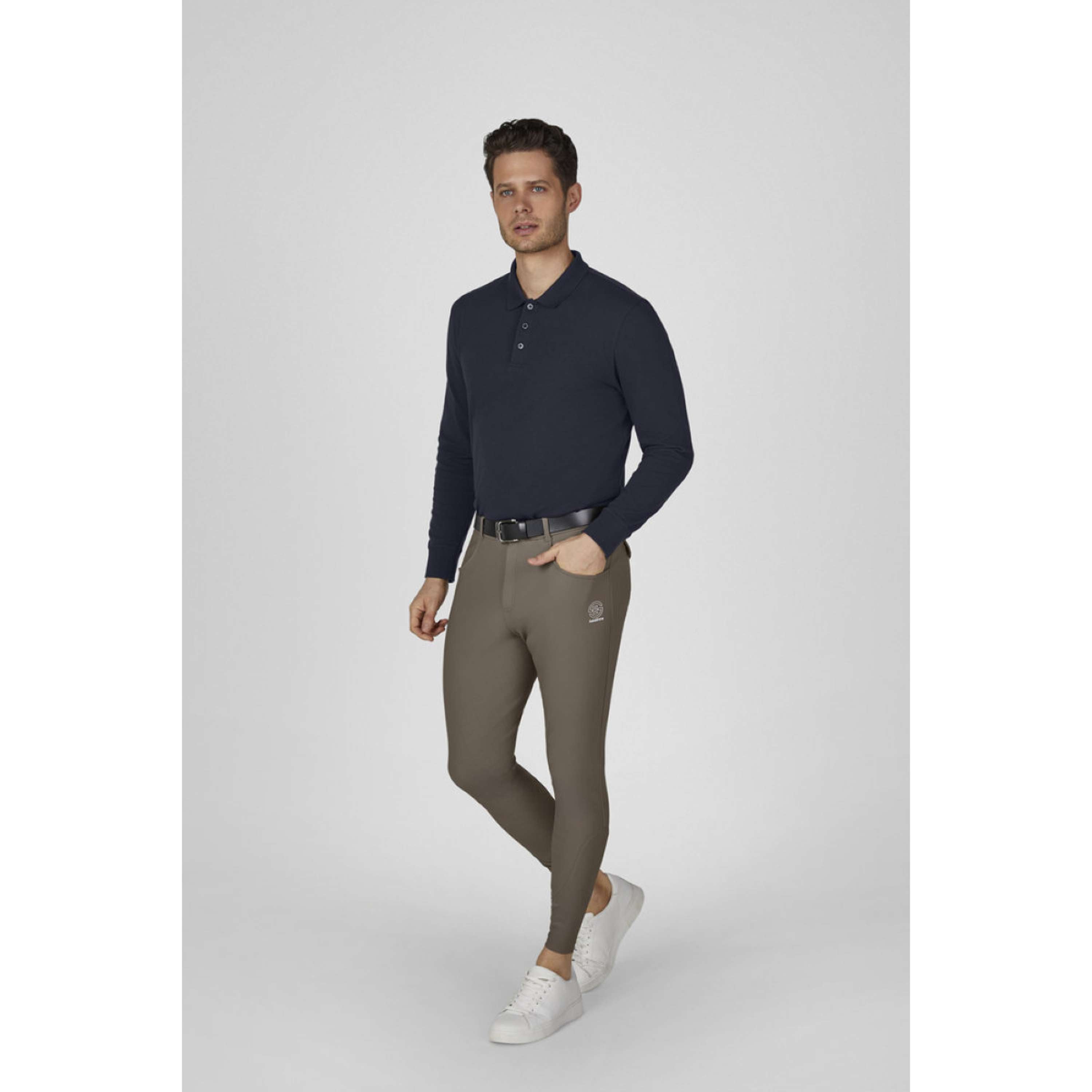 Eskadron Pantaloni da Equitazione Dynamics Full Grip Uomini Powdertaupe