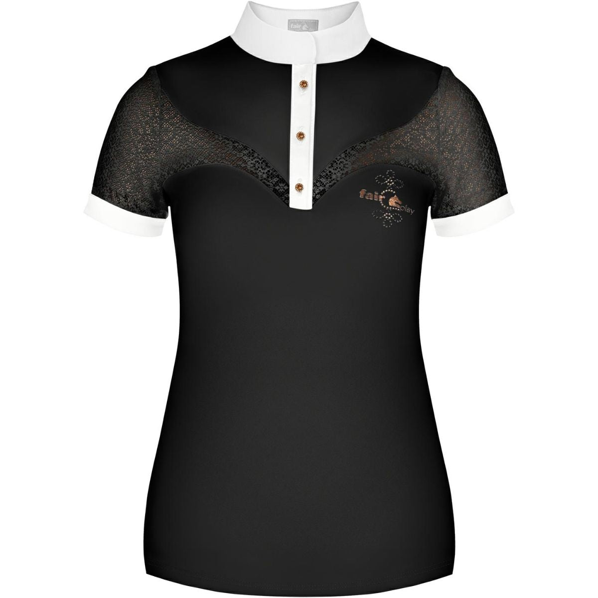 Fair Play Maglietta da Competizione Rozzie VG Nero