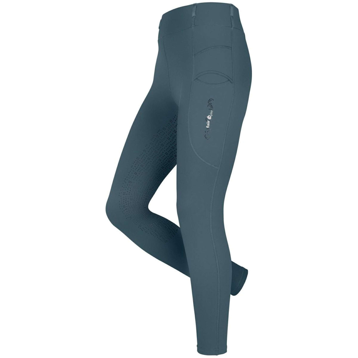 Fair Play Leggings da Equitazione Dea Verde tempesta
