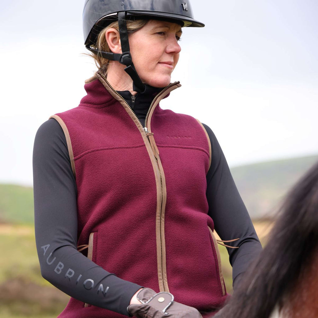 Aubrion by Shires Gilet Original Fleece Maroon