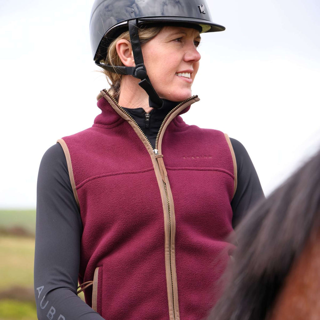 Aubrion by Shires Gilet Original Fleece Maroon