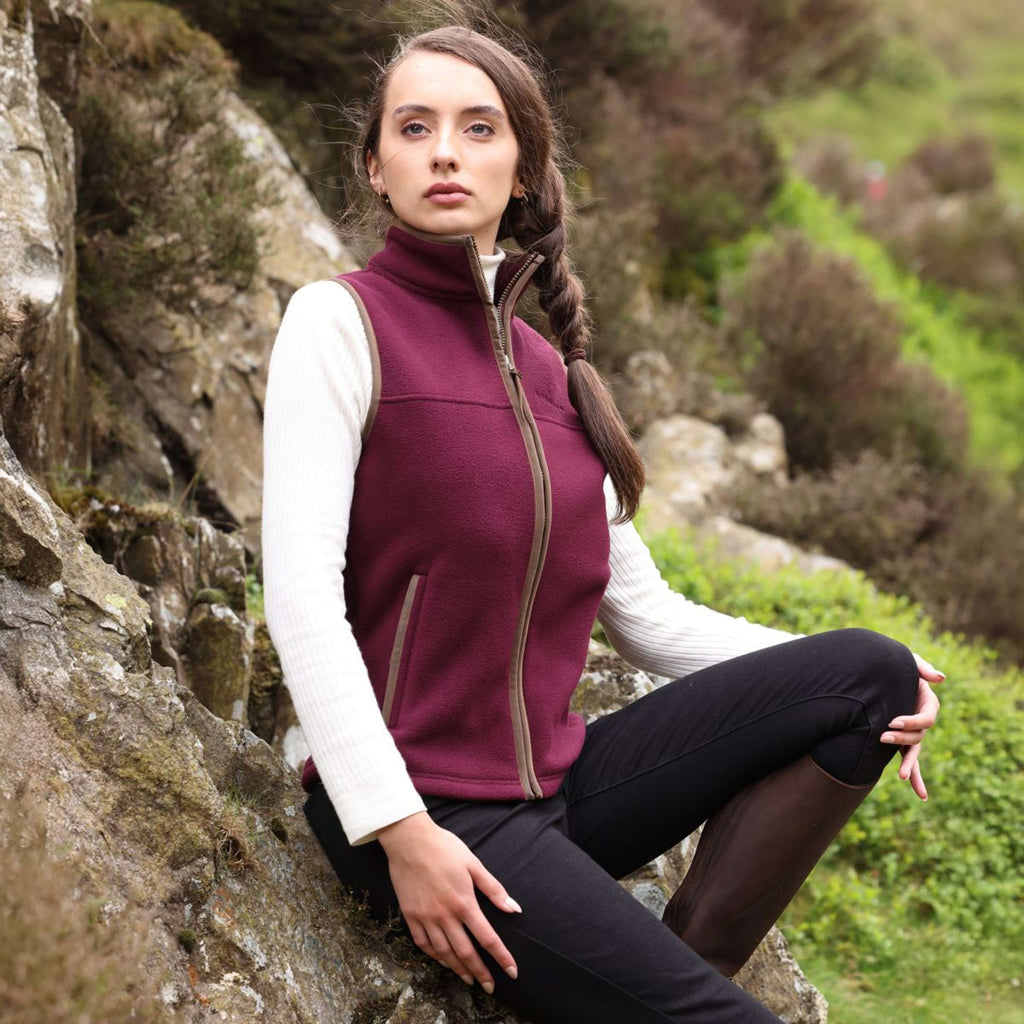 Aubrion by Shires Gilet Original Fleece Maroon