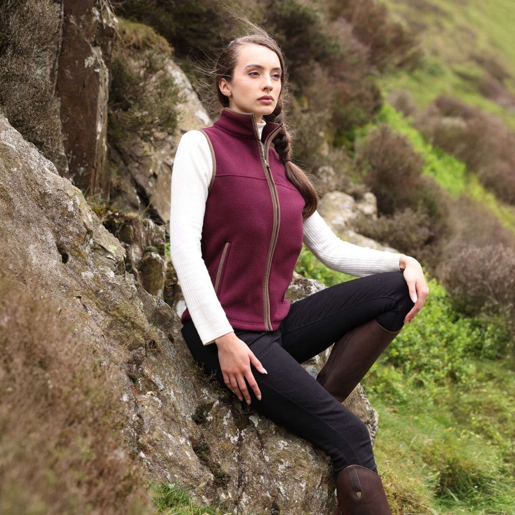 Aubrion by Shires Gilet Original Fleece Maroon