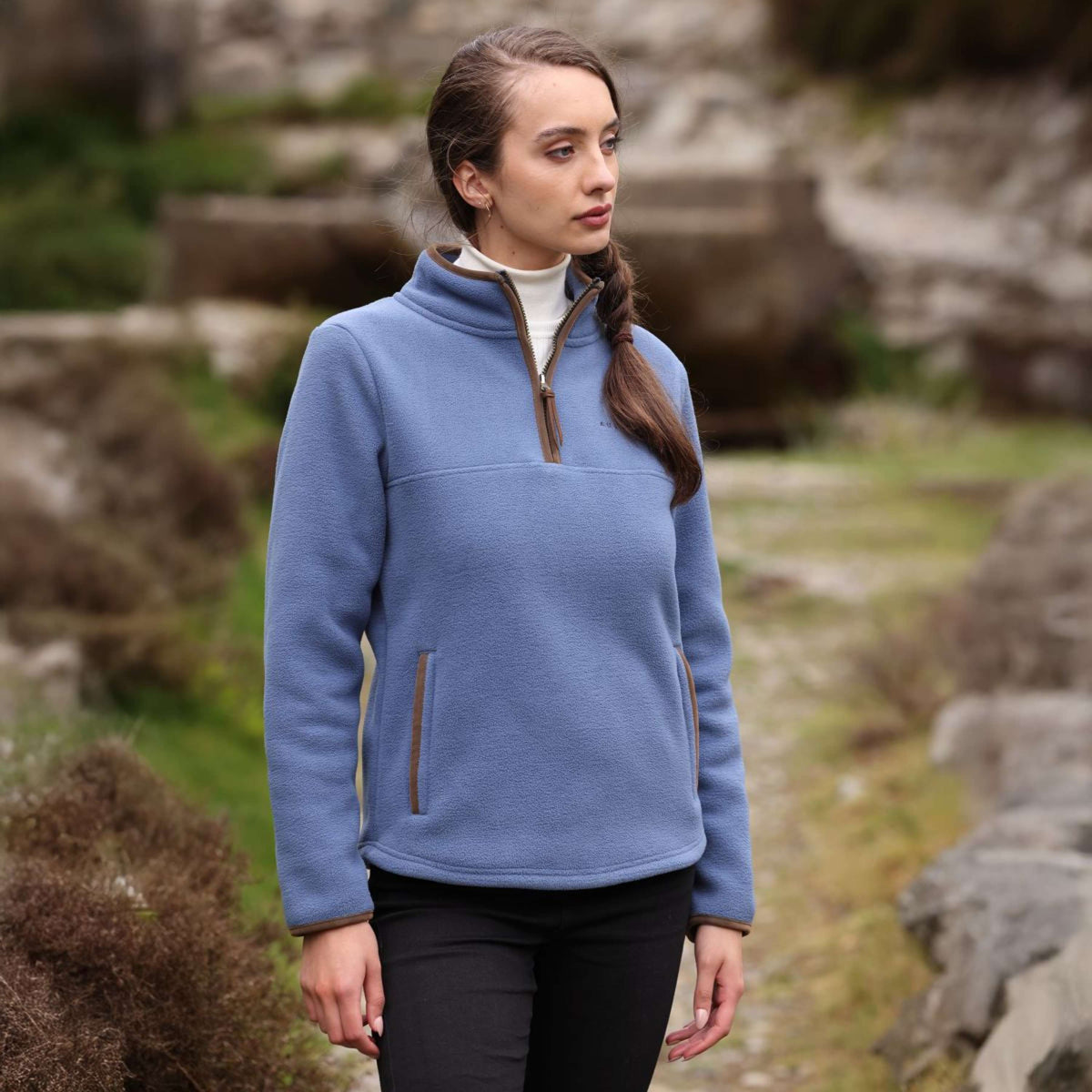 Aubrion by Shires Maglione Original Fleece Blu