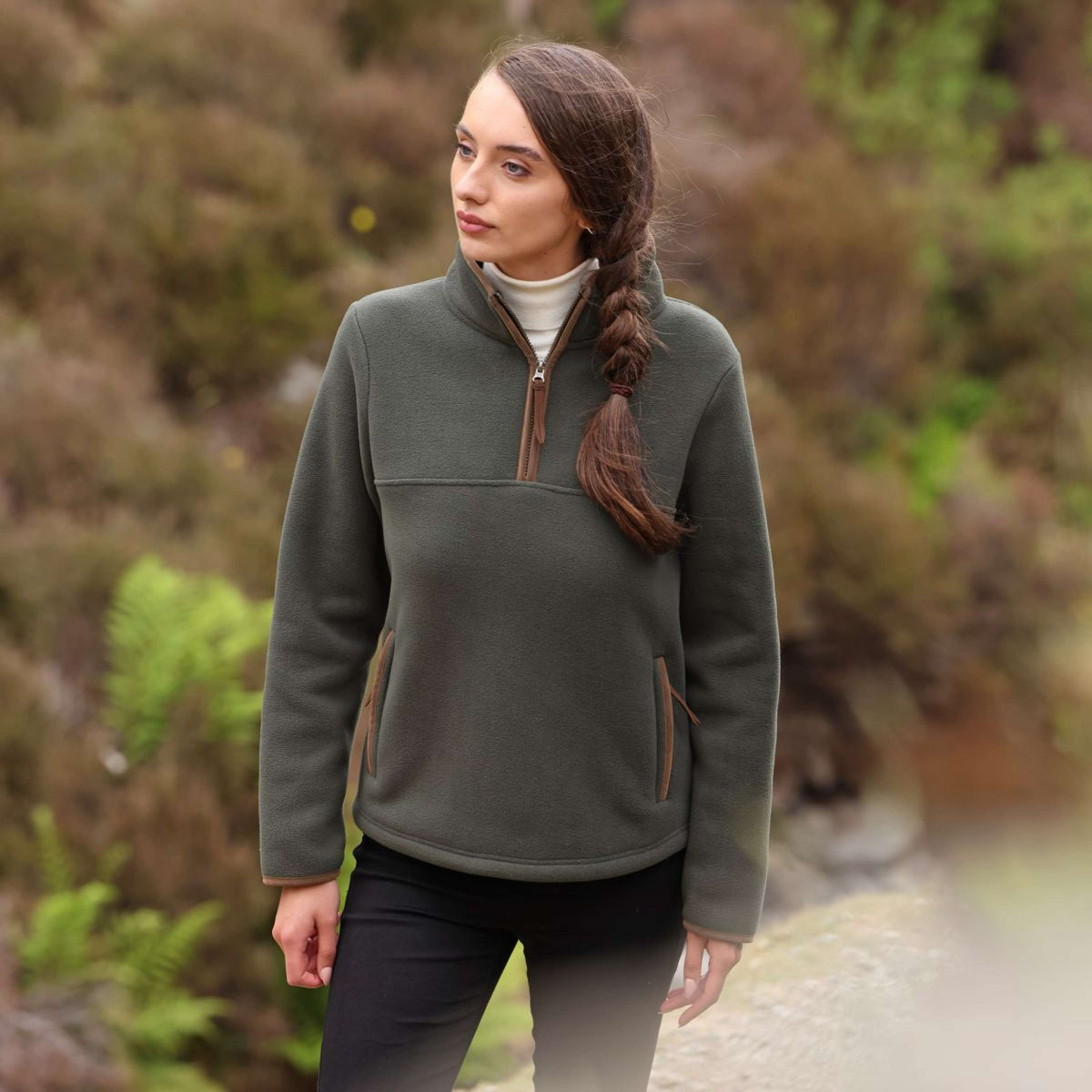 Aubrion by Shires Maglione Original Fleece Verde