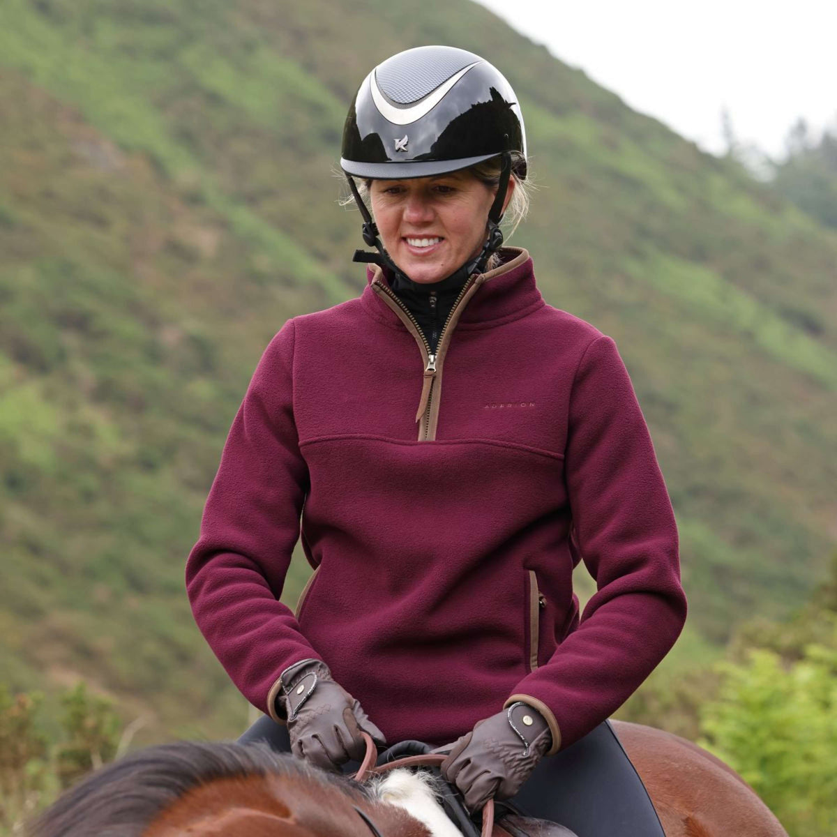 Aubrion by Shires Maglione Original Fleece Maroon
