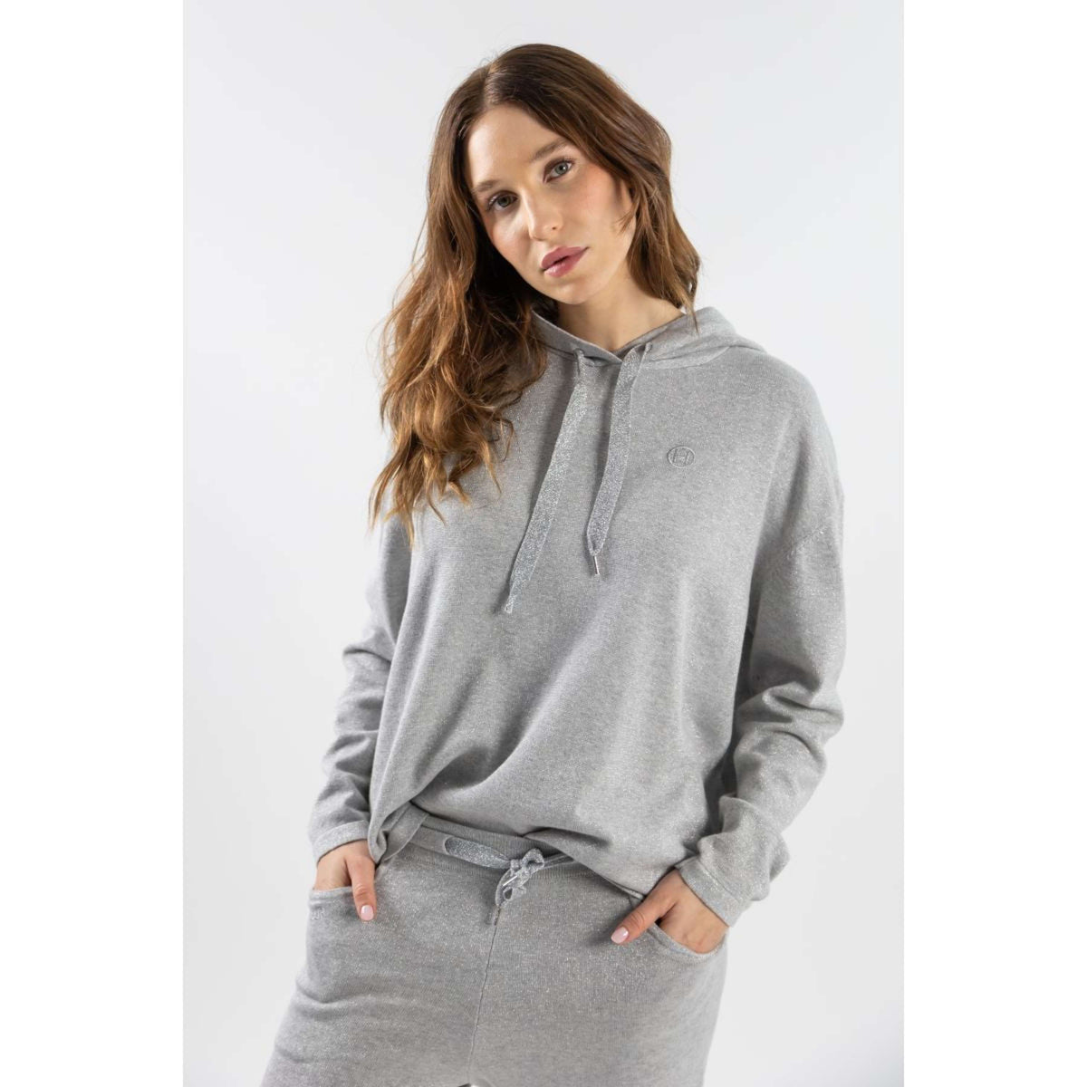 Harcour Felpa con cappuccio Swanda Argento