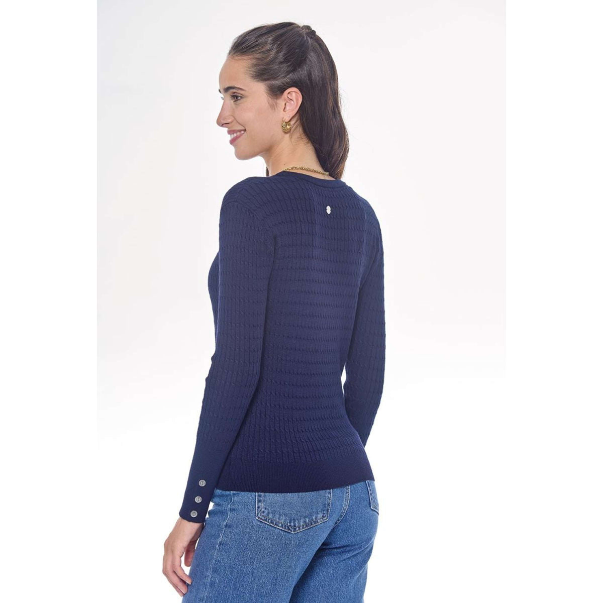 Harcour Maglione Pompadou Donne Navy