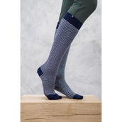 Harcour Calzini Spiral Blu marino/bianco