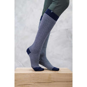 Harcour Calzini Spiral Blu marino/bianco